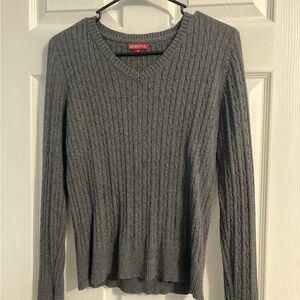 Merona Charcoal Cable Knit Pullover